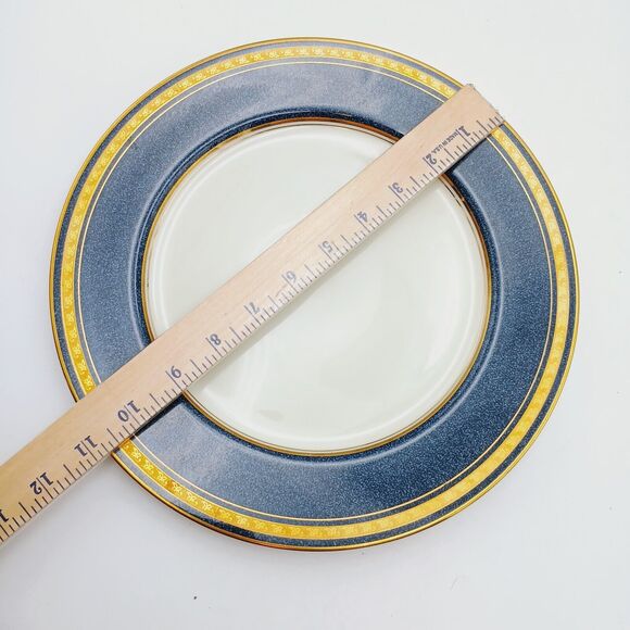 Set 3 MIKASA Grande IVORY Imperial Lapis Vtg Japon L2826 1 Dinner 2 Soup Plates - Picture 6 of 7